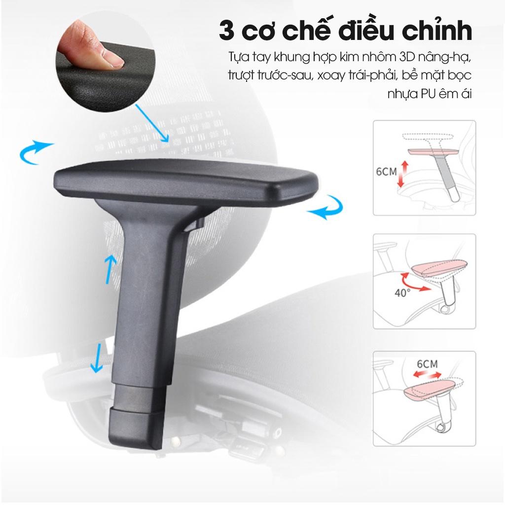 Ghế công thái học GOVI Ergonomic Solo S521 Thiết kế bảo vệ sức khỏe