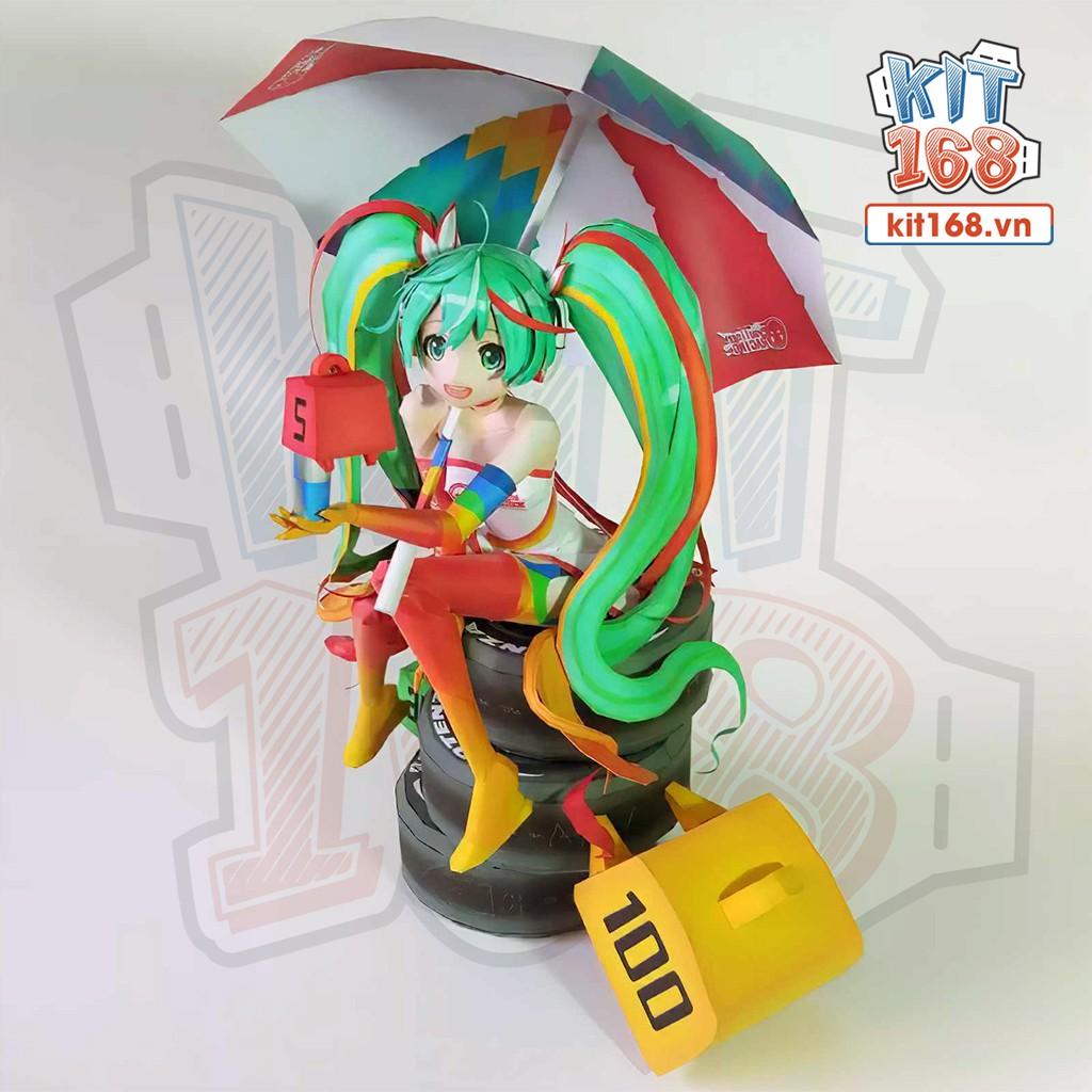 Mô hình giấy Anime Game Racing Miku 2016 – Vocaloid