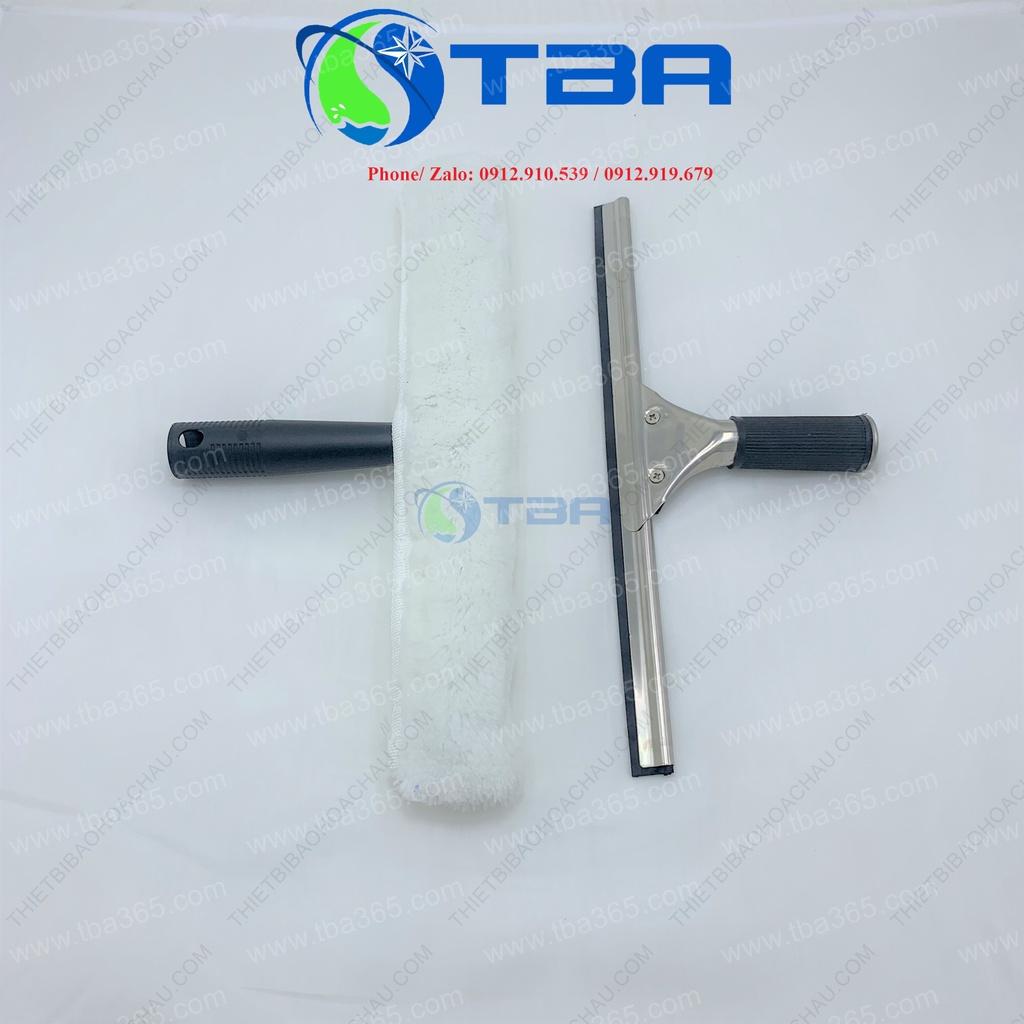 Tay gạt nước vệ sinh kính inox cao cấp 40cm, chuyên dùng vệ sinh kính