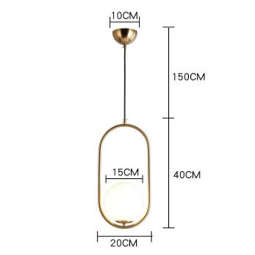 Combo 2 đèn thả KOW trang trí nội thất cao cấp kèm bóng LED chuyên dụng