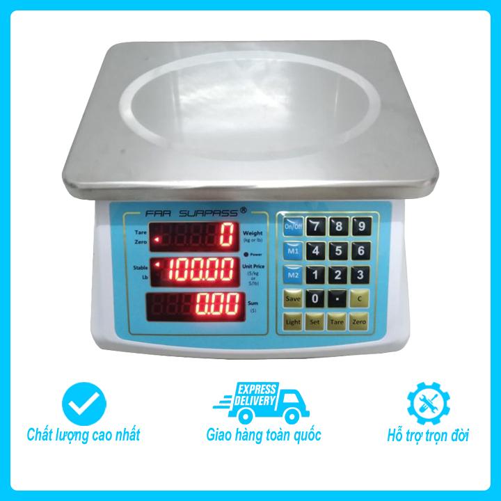 Cân điện tử chống nước tính tiền ACS 818 - Cân bán hàng 30kg dành cho các cửa hàng, kiot, siêu thị,...