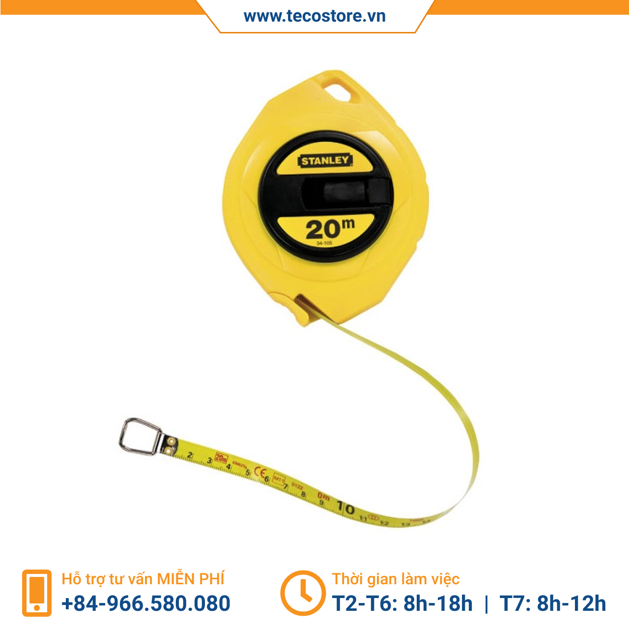 Thước cuộn thép 20m Stanley 0-34-105