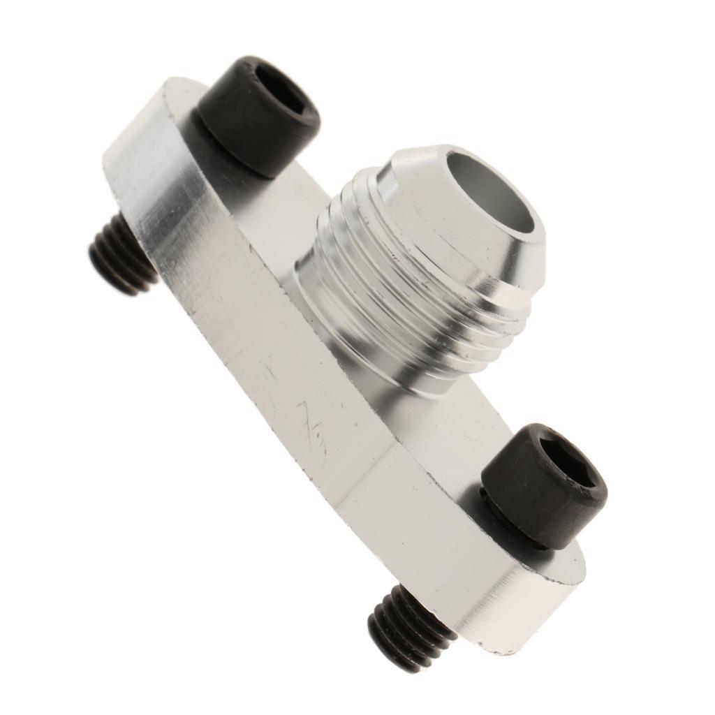 TF008 Car Oil Feed Inlet Flange Gasket Adapter AN For T3 T4 Turbos