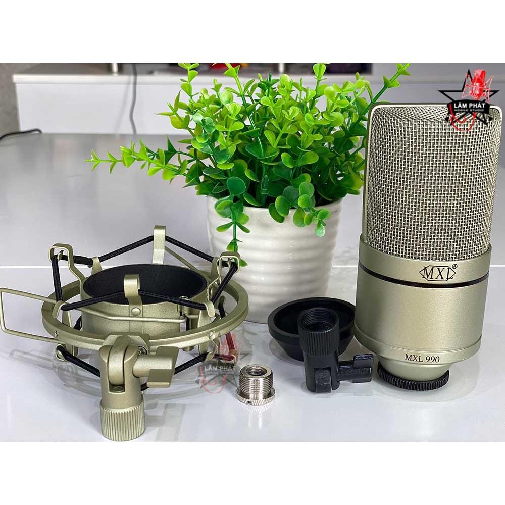 Mic Thu Âm MXL990 Hàng Cao Cấp . Chuyên Dùng Thu Âm Livestream , Hát Livestream , Thu Giọng Đọc , Độ Bền Cực Cao