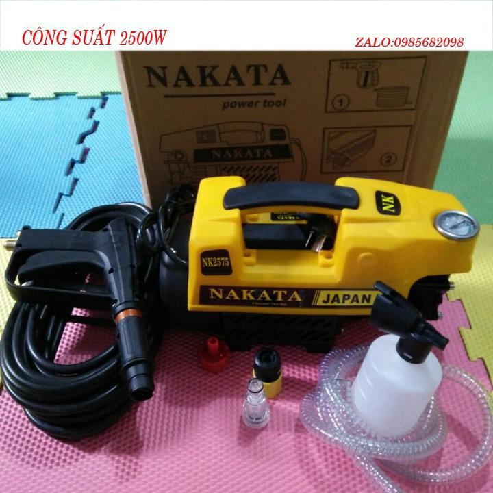 máy rửa xe 2600W động cơ lõi đồng siêu khỏe - công nghệ N A K A T A - giao màu ngẫu nhiên