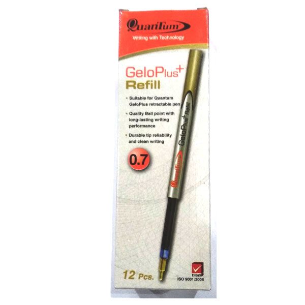 Ruột Geloplus dành cho bút bi QuanTum 2242 (2 Cây) - Mực xanh