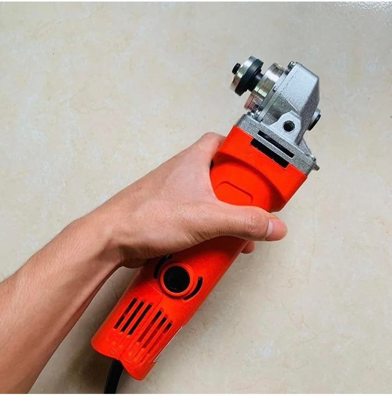Máy mài điện, máy cắt điện 220V lõi đồng công suất 800W, máy mài góc công tắc đuôi tốc độ không tải 11000rpm