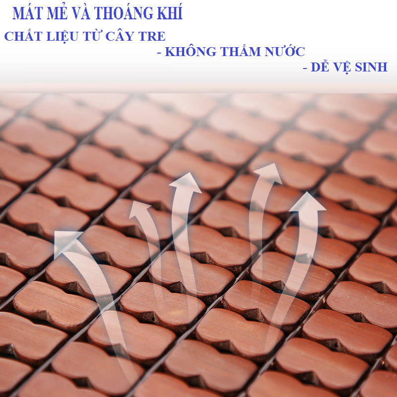 Ghế xếp thư giãn nhập khẩu, chỗ nằm bằng tre mát lạnh mùa hè.