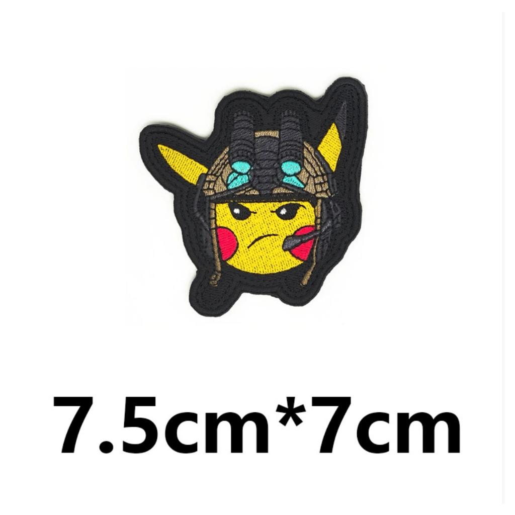 Patch_velcro nhân vật Pokemon dán ba lô_quần áo_túi xách