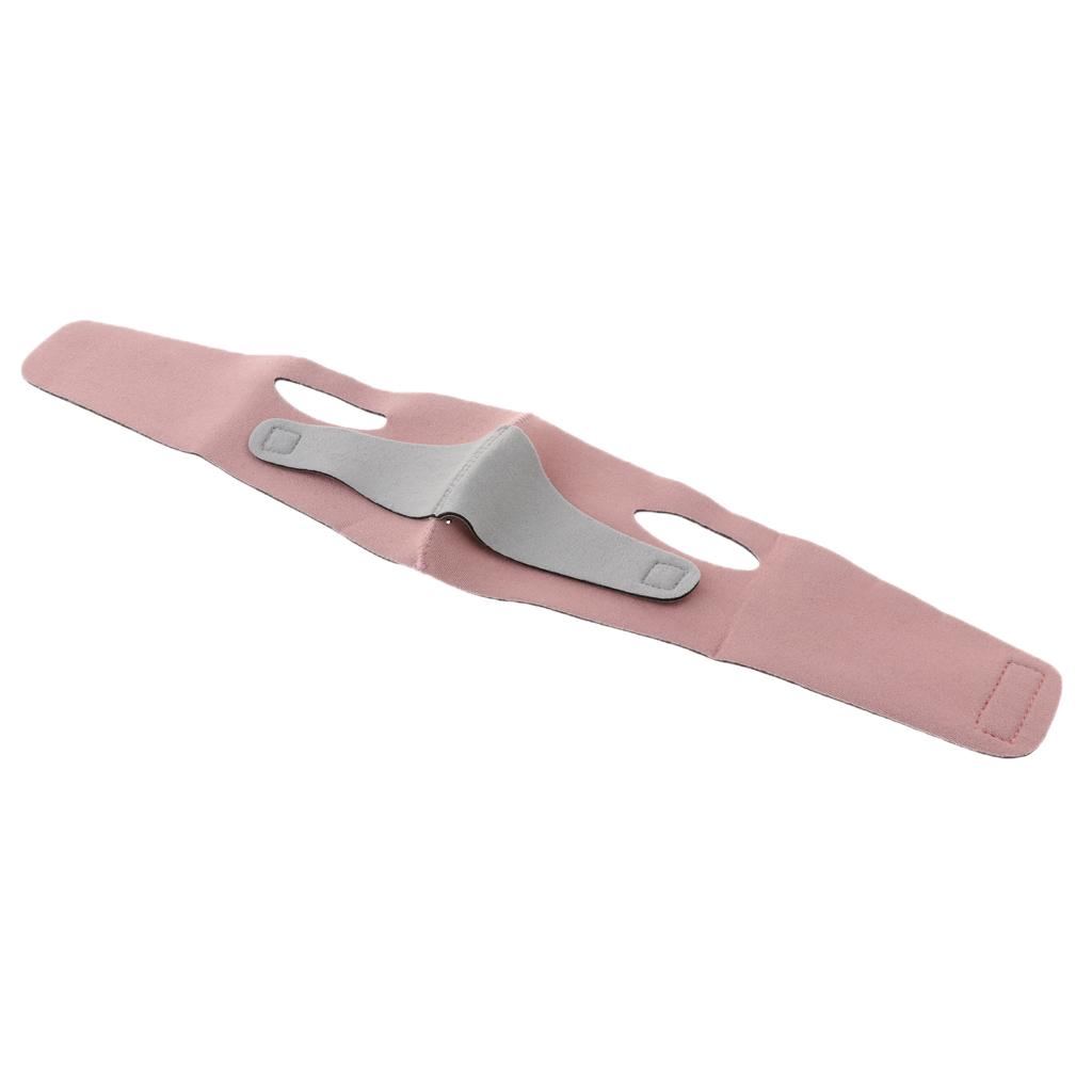 Double Chin Cheek Shaper Strap Belt V Line Face Neck Lifting Band Firming Tool - Pink/Orange