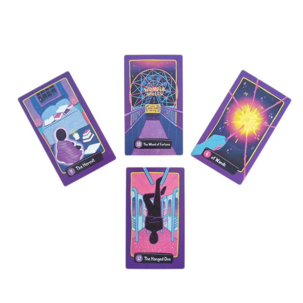 Bộ Bài Midnight City Tarot 78 Lá Bài 7x12 Cm Tặng Đá Thanh Tẩy