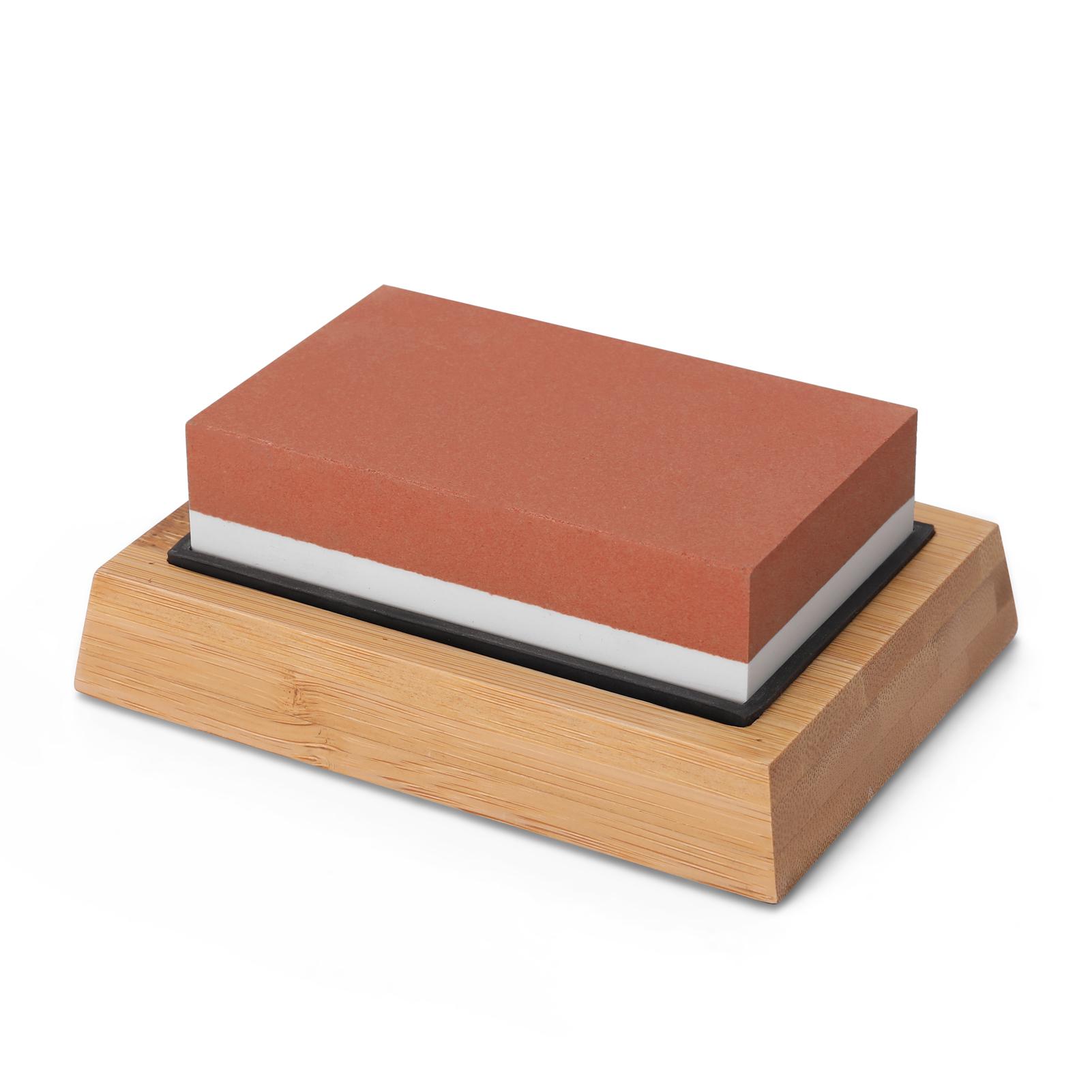 Portable Premium Whetstone Cut Sharpening Stone Household Cutter Sharpener Non Slip Base Cutter Sharpener