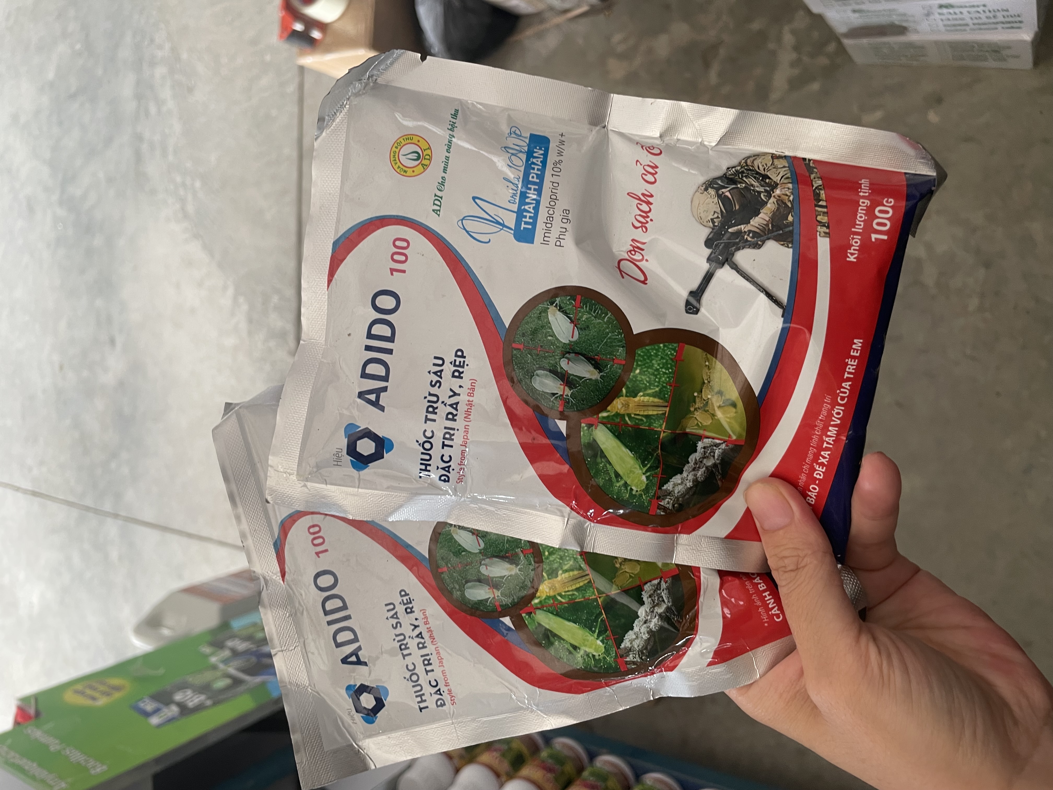 Thuốc trừ sâu Adido 100 Đặc trị các loại rầy, rệp hại cây trồng.