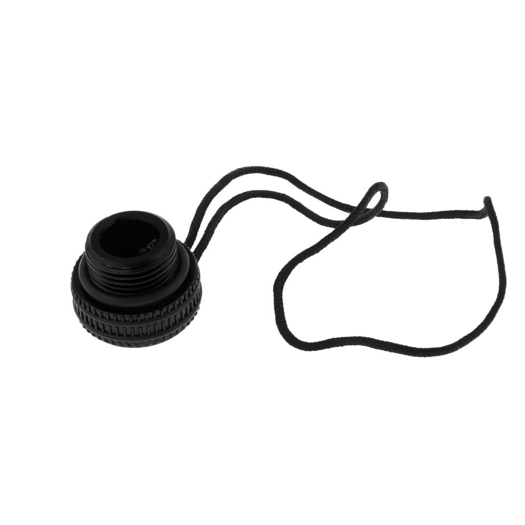 Scuba Diving Dive Tank Valve Threaded Dust Plug Cap Protection Cover Black