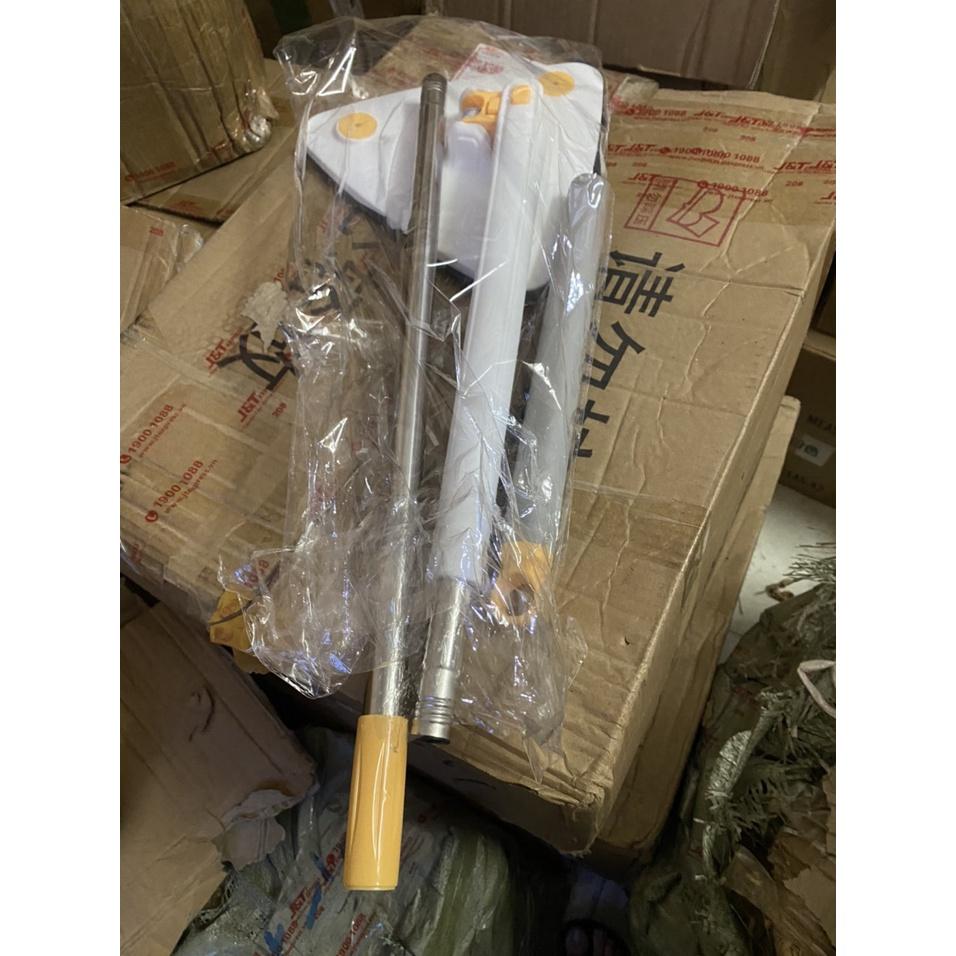 Cây Lau Nhà Tam Giác - Cây Lau Kính Lau Trần Xoay 360 Độ Đa Năng Tiện Dụng Tự Vắt - Tặng Kèm Miếng Lau Thay Thế