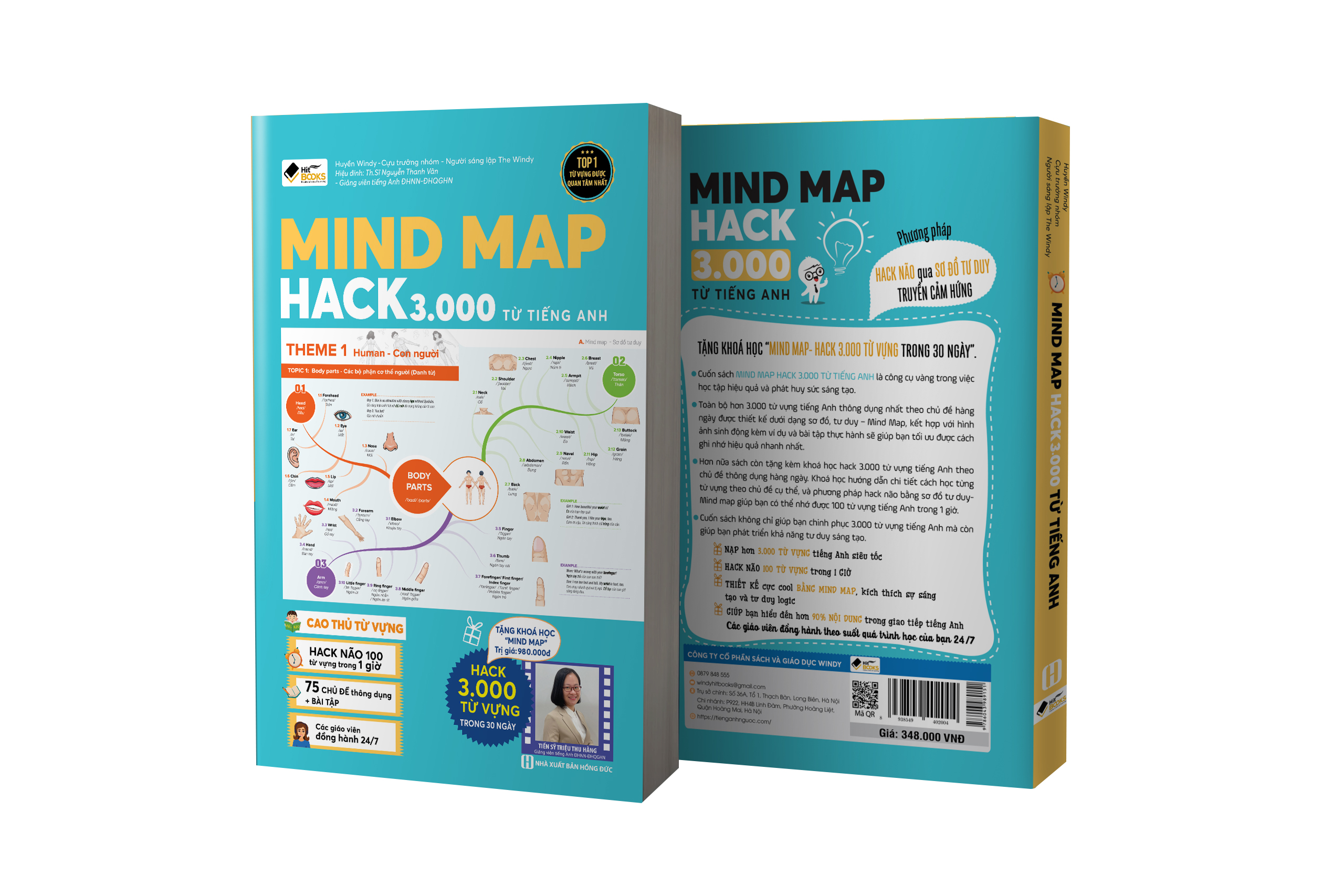 Sách - Combo Mind map hack 3000 từ vựng tiếng Anh + 360 động từ bất quy tắc và 12 thì tiếng Anh, 2000 từ vựng TA