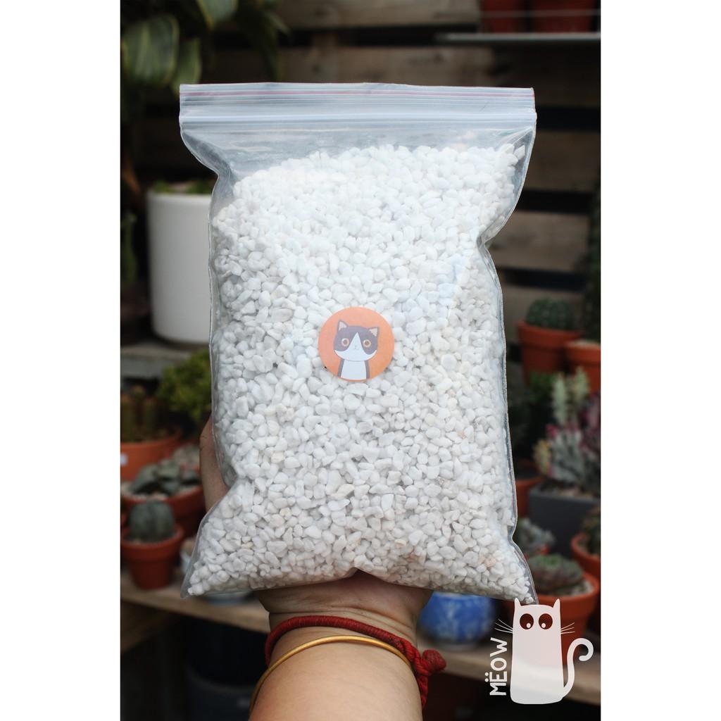 Đá PERLITE (đá trân châu) size 3-6mm nhẹ xốp | Giá thể trồng sen đá, xương rồng, cây nội thất