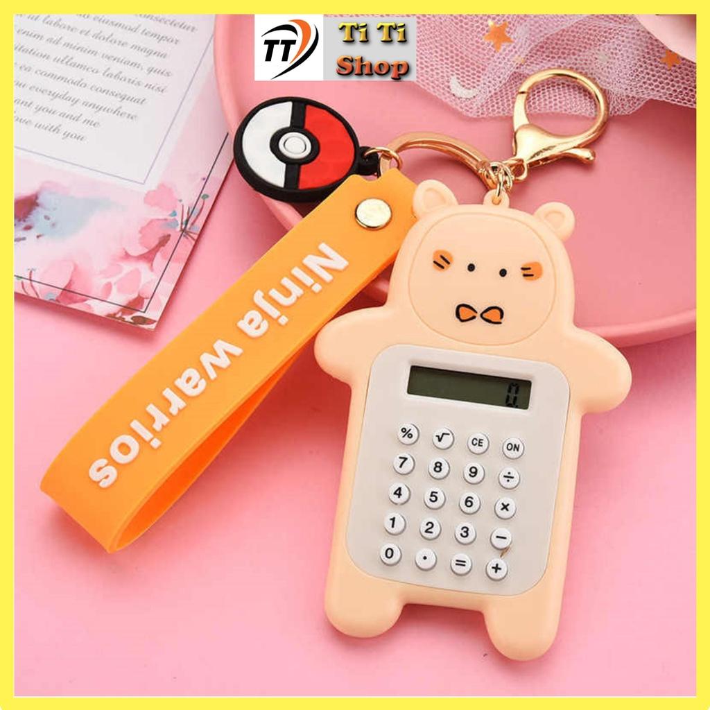 Móc khóa máy tính mini cute Chống nước nhẹ - Máy Tính Mini Gấu Bỏ Túi Dễ Thương