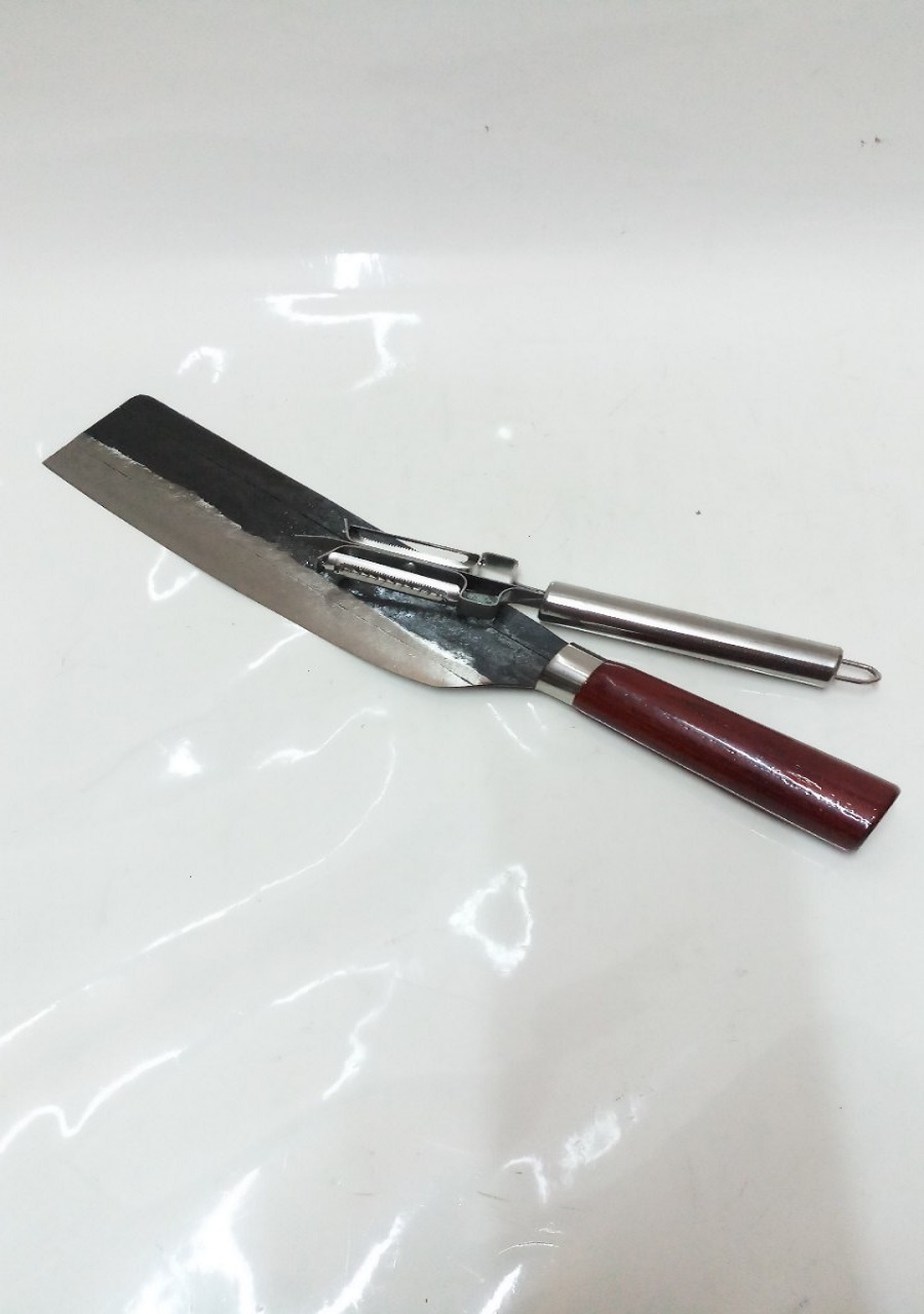 DAO THÉP NHÍP CÁN GỖ,TẶNG KÈM 1 DAO BÀO ĐA NĂNG INOX.
