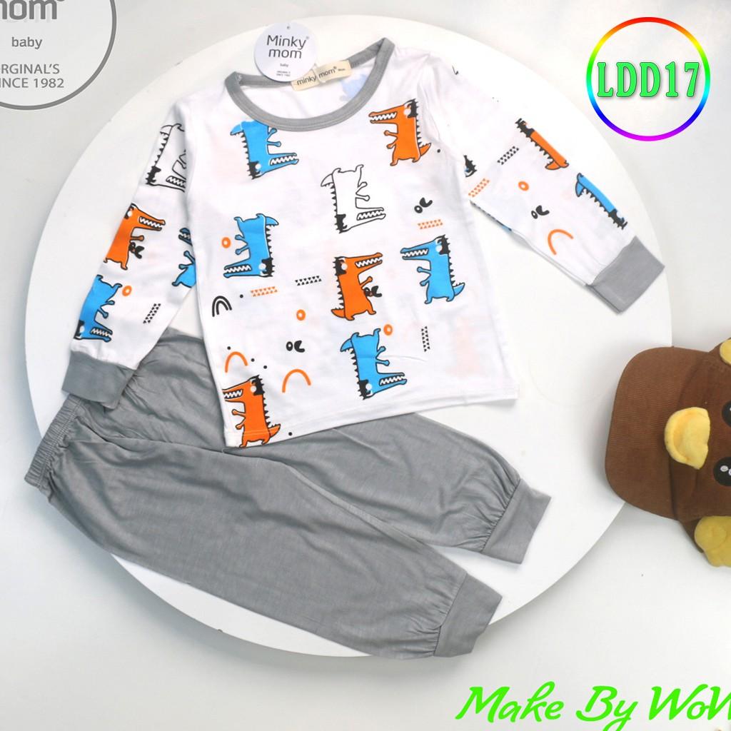 Bộ Dài Tay Cho Bé LDD17 Đồ Bộ Thun Lạnh Cao Cấp Mềm Mịn Thoáng Mát Dễ Chịu, Thoải Mái Cho Bé