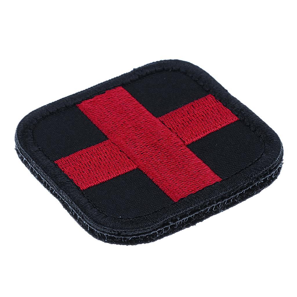4 Pieces Loop Medic First Aid Red Cross Patch