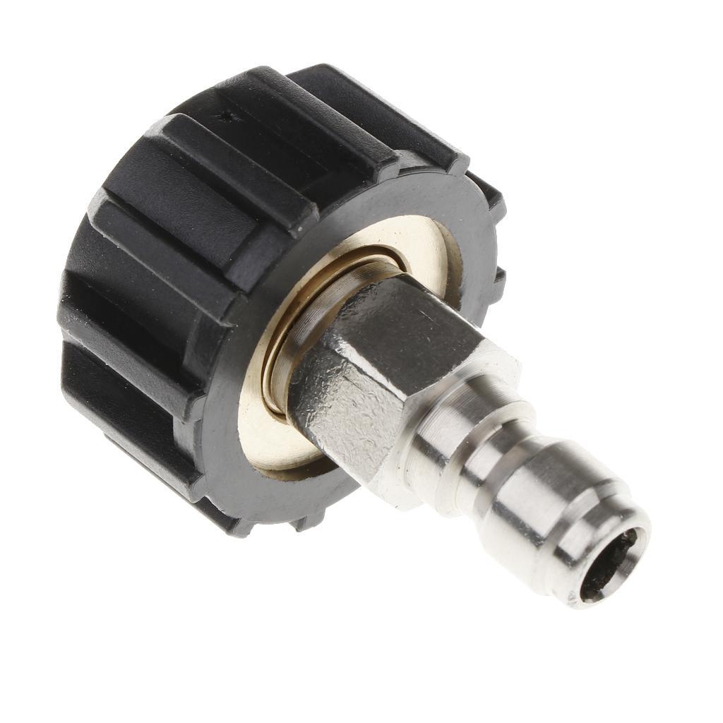 2 Pieces Pressure Washer Female M22/14 to 1/4 Male Plug Brass
