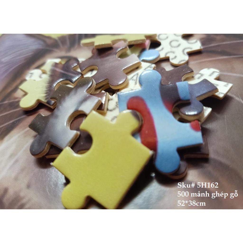 Tranh ghép hình GỖ 500 mảnh- đồ chơi xếp hình puzzle 300-500 mảnh