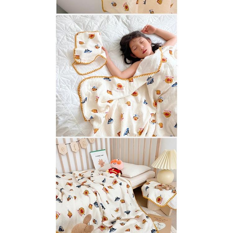 Chăn đắp sơ sinh cho bé Cao cấp xuất HÀN (chất cotton phù hợp đắp mùa hè xuân thu