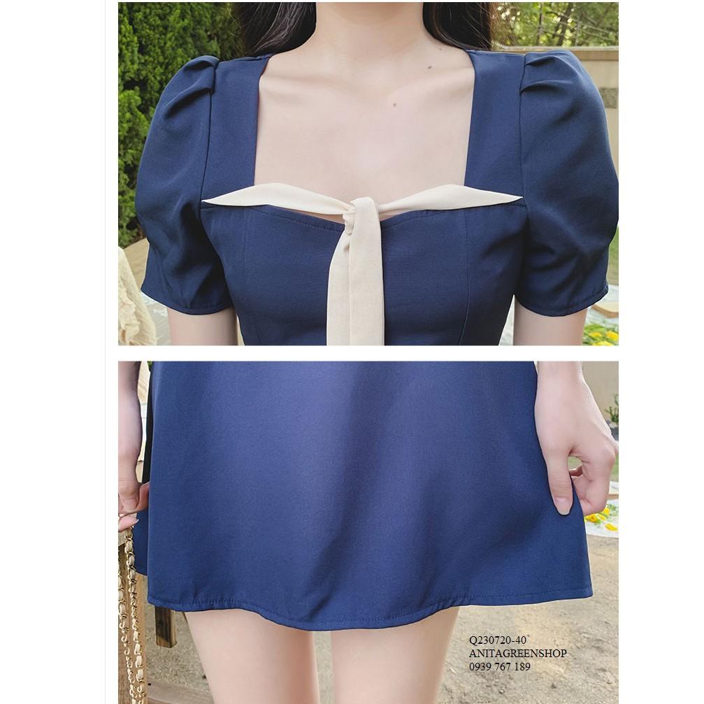 Q230720 ĐẦM CHỮ A CỔ VUÔNG