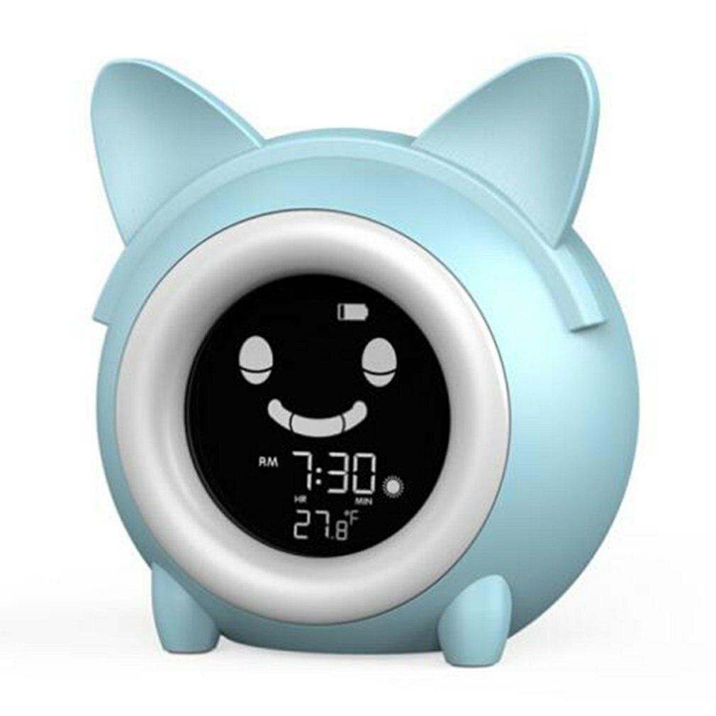 Kids Child Alarm Clock Sleep Training Clock Colorful Night Light Digital Wake Up Clock With Temperature Timer For Bedroom