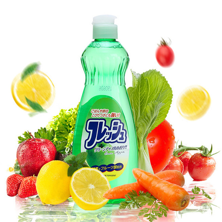 Nước rửa chén bát rau củ quả đồ ăn dặm cho bé Rocket Nhật Bản chai 600ml