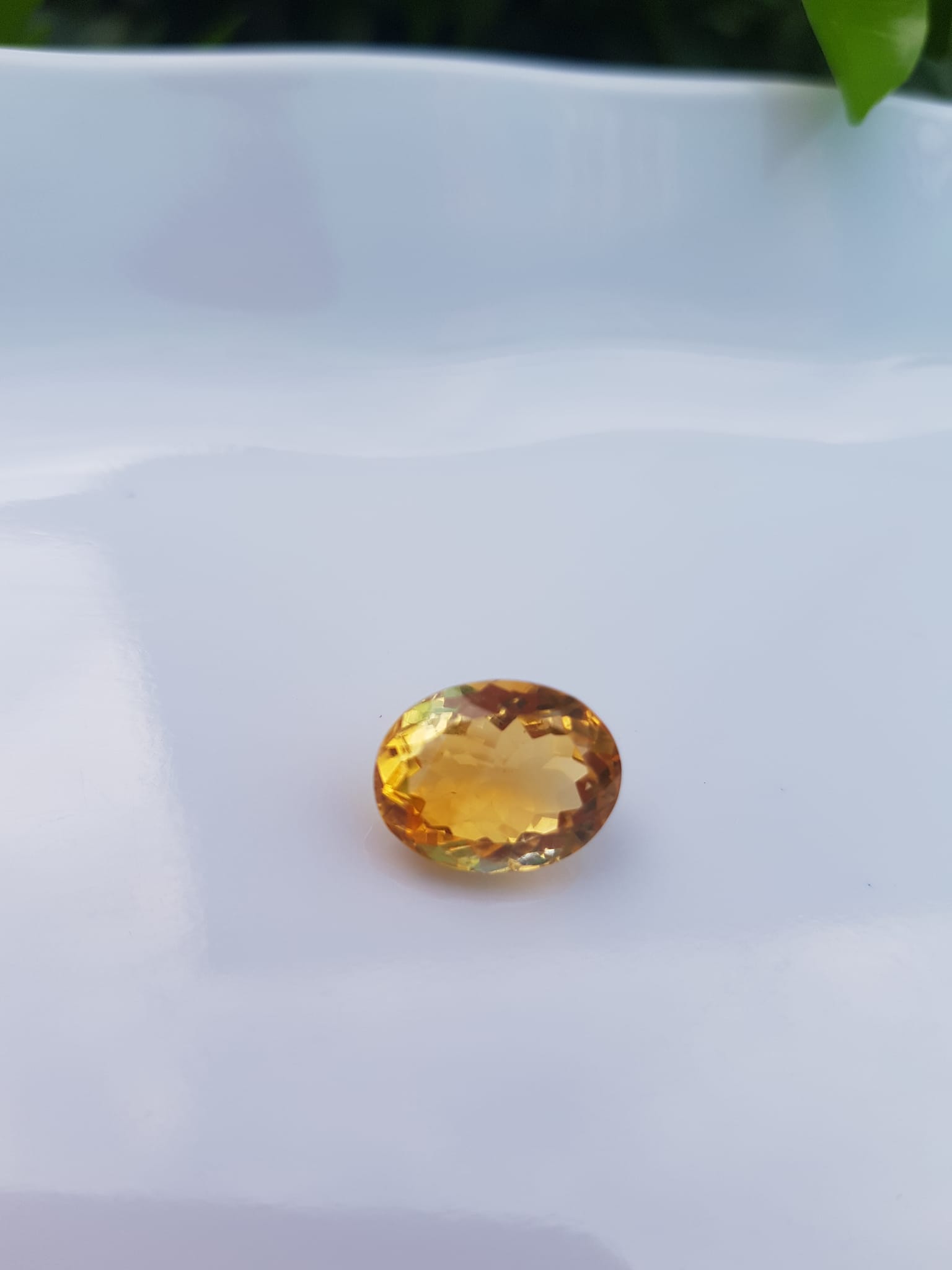 Mặt Nhẫn Oval Màu Vàng Đẹp như hoa  Đá Citrine tự nhiên  Size hạt 13mm x 9,8mm x 7mm ạ