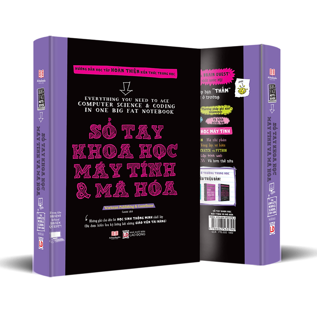 Sách Sổ Tay Khoa Học Máy Tính Và Mã Hóa ( Sách Tham Khảo THPT ) - Tổng Hợp Kiến Thức Khoa Học Máy Tính Và Lập Trình - Á Châu Books, Bìa cứng in màu