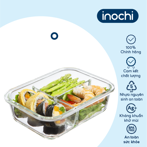 Hộp thuỷ tinh chữ nhật Nikko 1040 ml