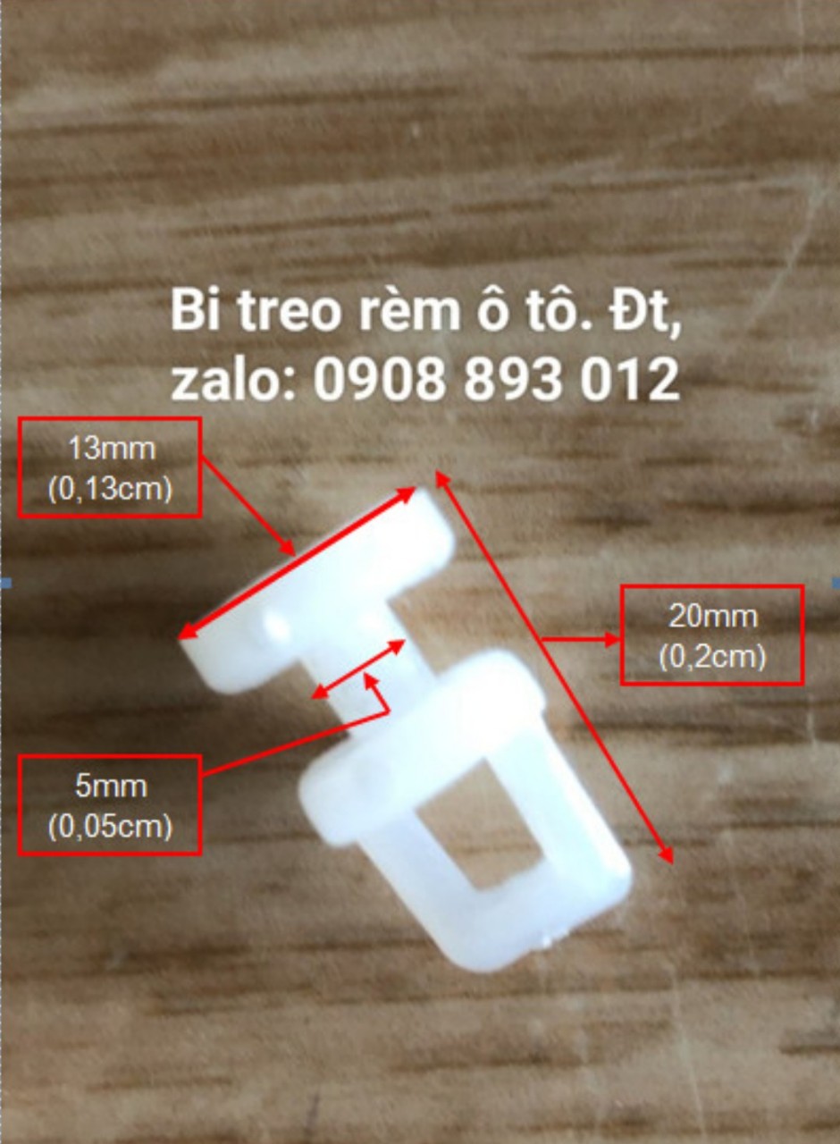 Hạt (Bi) Treo Rèm Ô Tô Không Kèm Móc Sắt - Bịch 10 cái