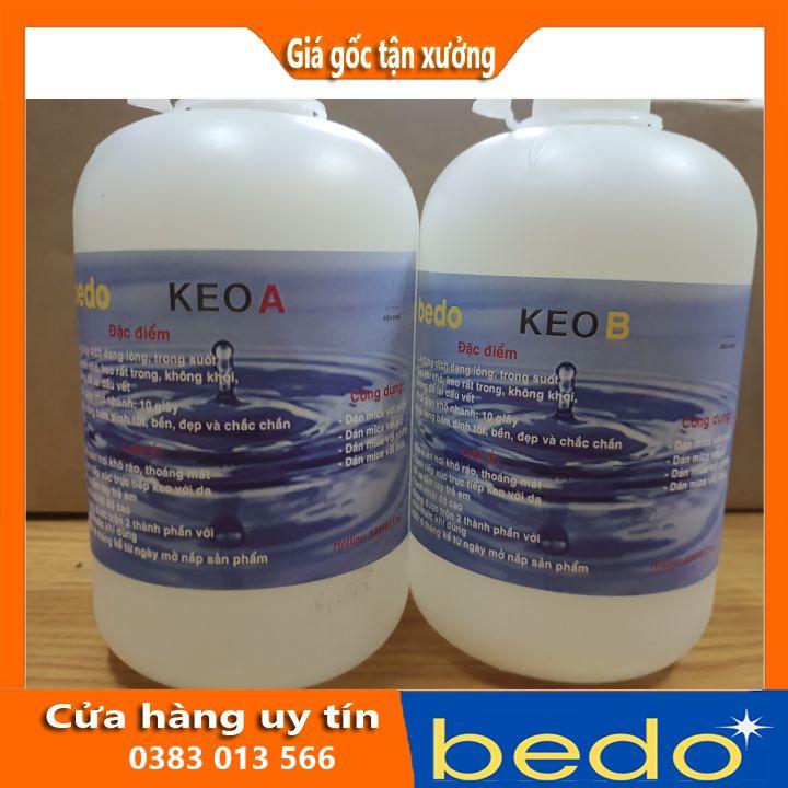 Keo dán ab 2 thành phần, trong suốt