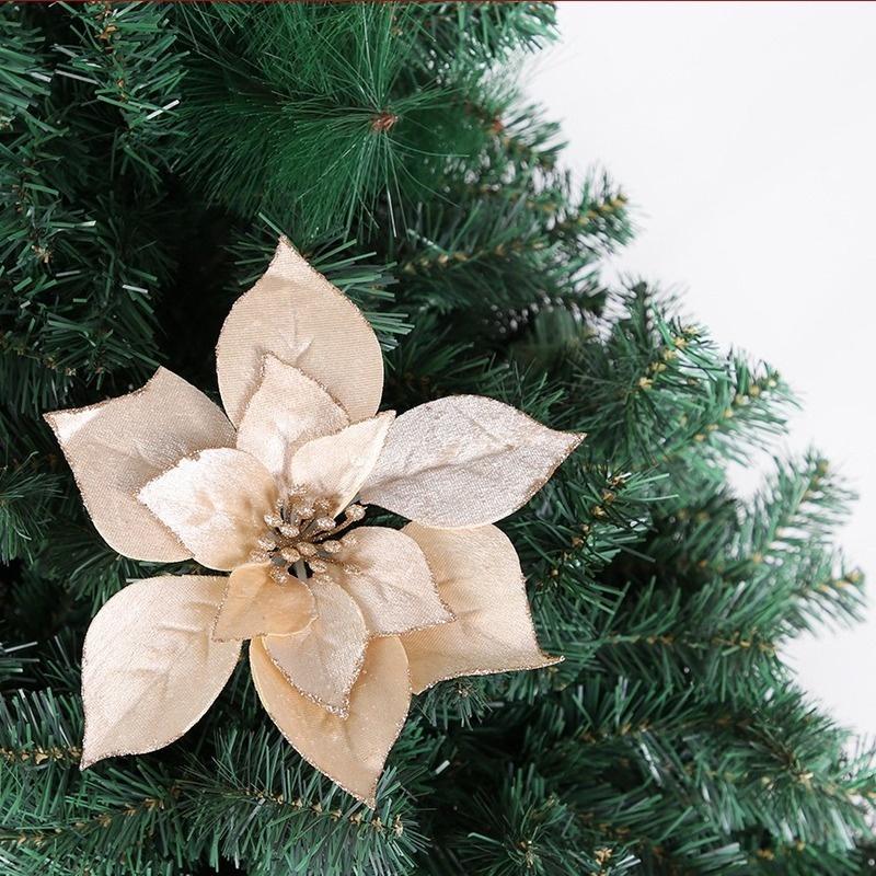 Hoa giả lấp lánh trang trí giáng sinh