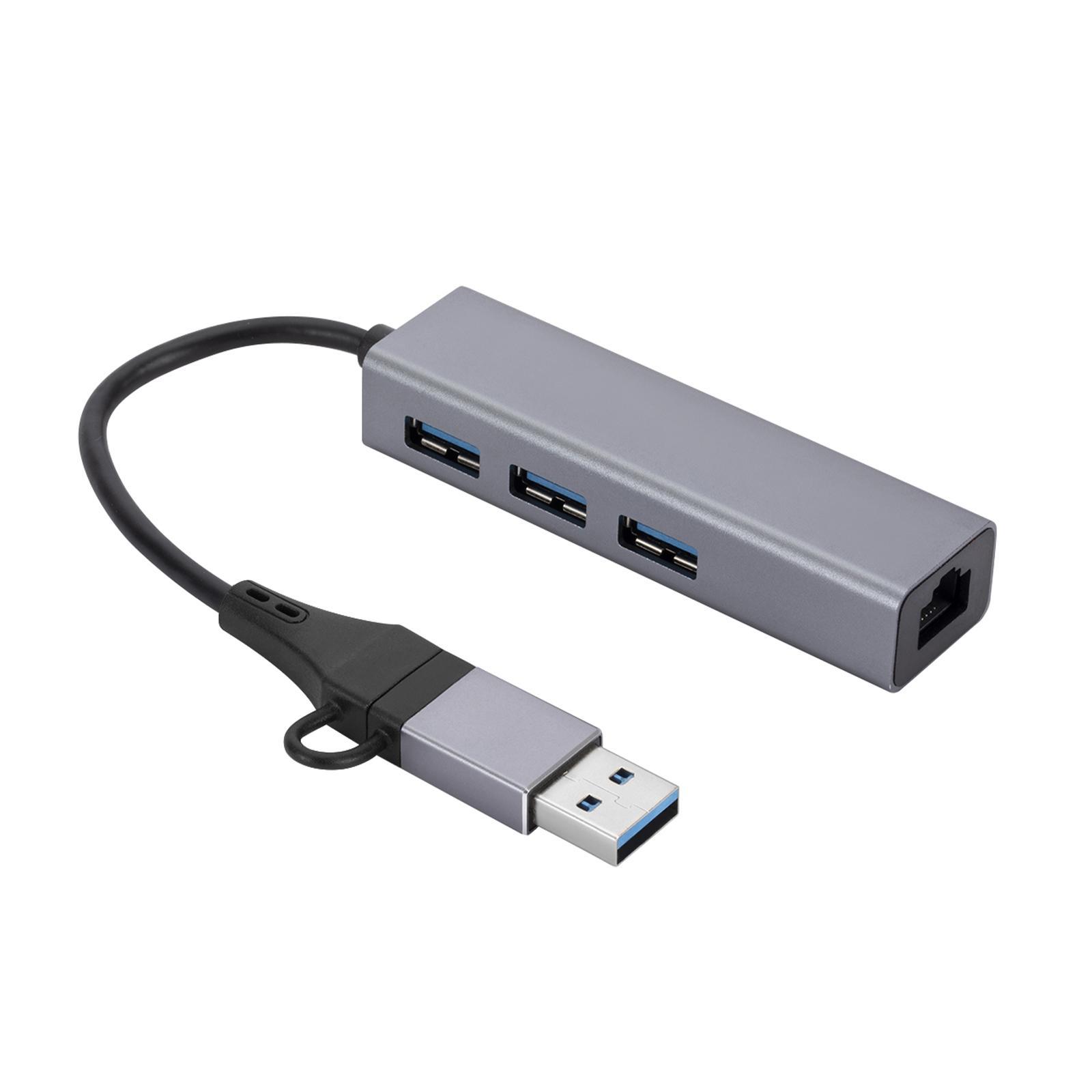 USB C and USB to Ethernet Adapter Gigabit LAN Network Adapter for Notebook