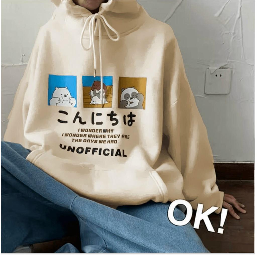 MN ÁO KHOÁC HOODIES NAM NỮ,CHẤT LIỆU VÃI NĨ THOÁNG MÁT,THIẾT KẾ HỌA TIẾT SIÊU XINH