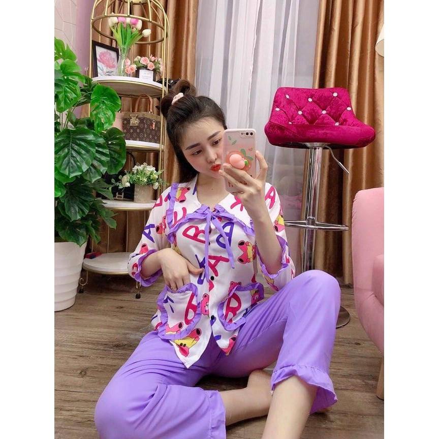Bộ kate lụa - quần dài tay dài - ẢNH THẬT