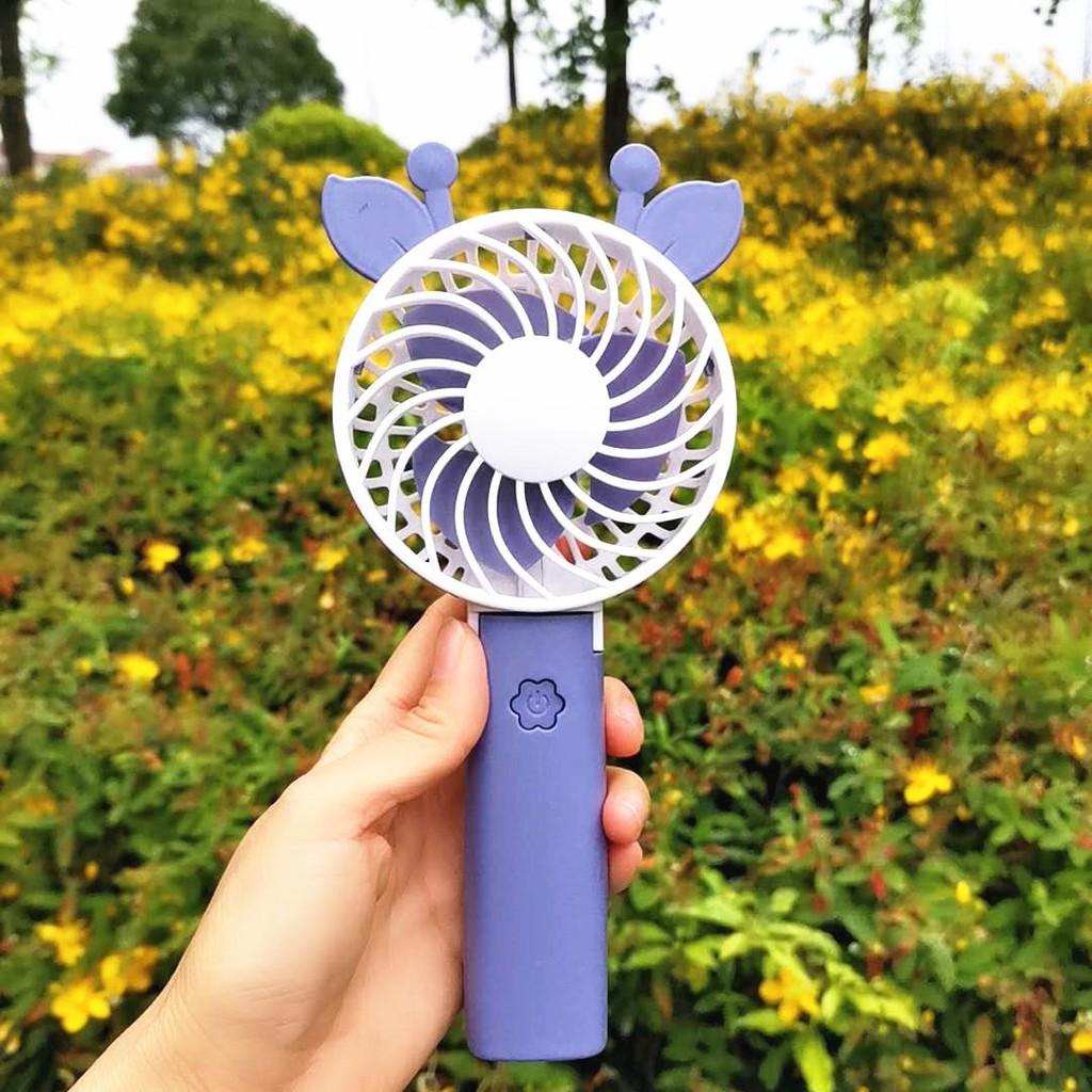 Quạt Mini Cầm Tay Tích Điện Có Thể Gấp Gọn, Quạt Mini Cầm Tay Tích Điện Kèm Cáp Sạc 88116 Shop Giang Phạm