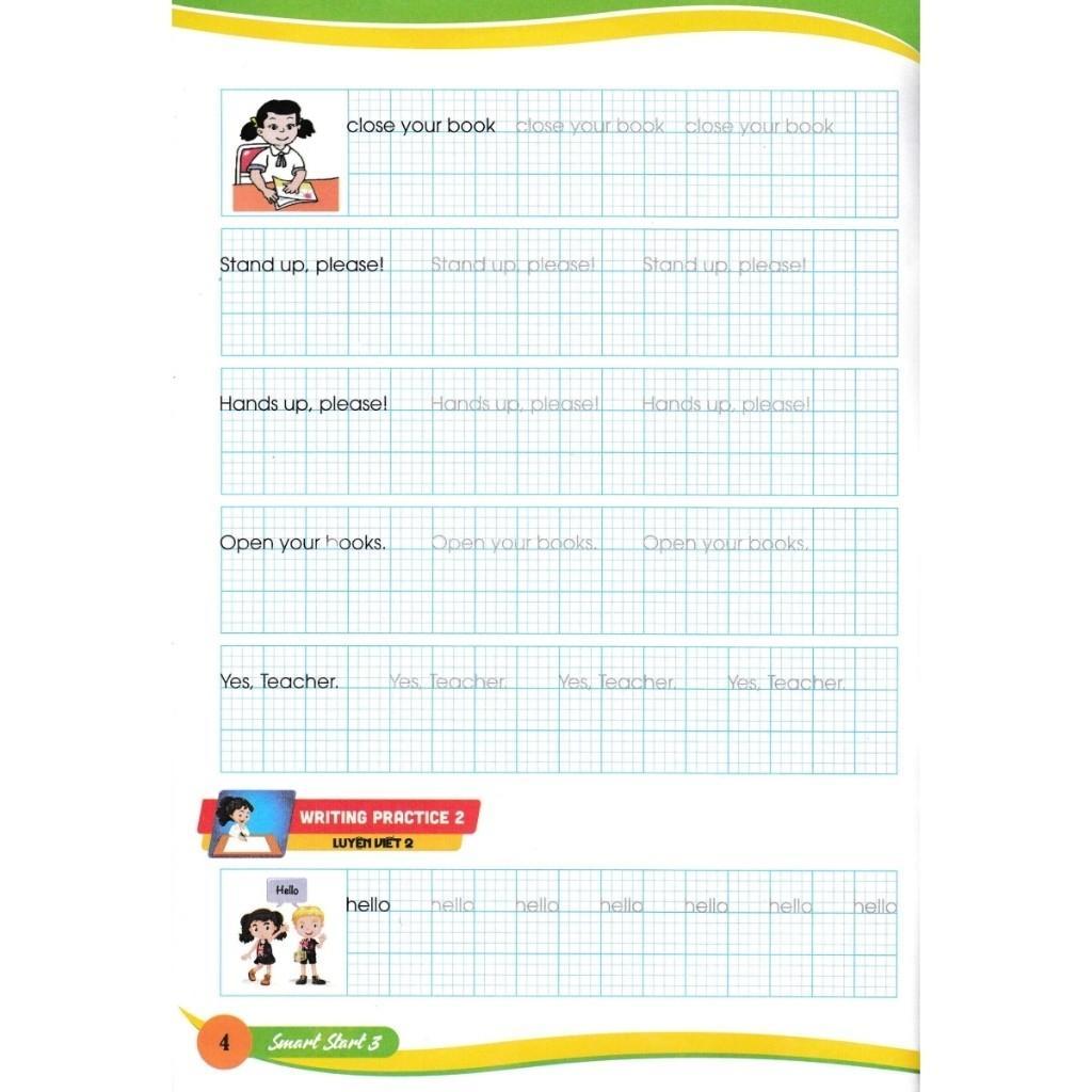 Sách - Em Luyện Viết Tiếng Anh Và Nhớ Từ Vựng Smart Start 3 - Bám Sát SGK I-Learn Smart Start 3 - Hồng Ân