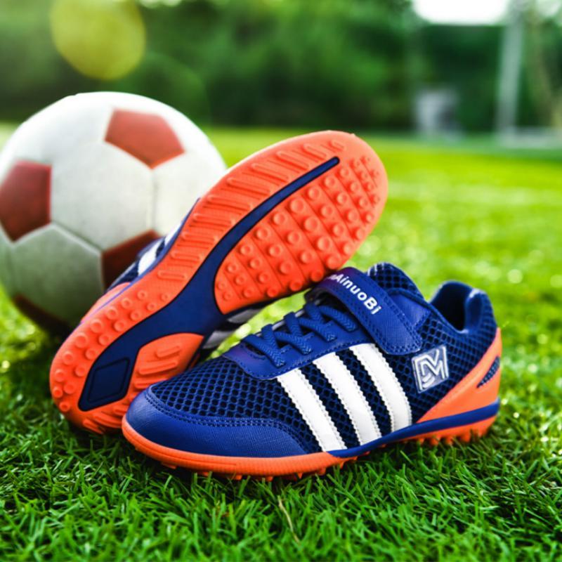 Giày bóng đá nam cho trẻ em Giày đá bóng Giày cao gót đinh dài TF AG Mắt cá chân Cao hàng đầu Giày thể thao trong nhà mềm mại trong nhà Giày bóng đá Futsal