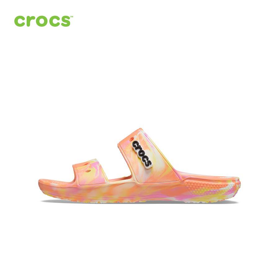 Giày sandal unisex Crocs FW Classic Sandal U Marbled Papaya/Multi - 207701-83F