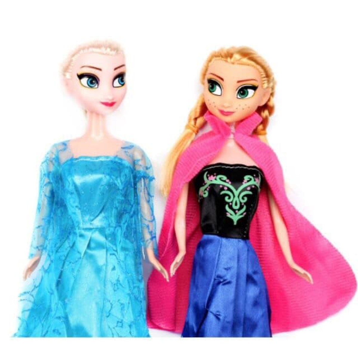 Set  2 Búp Bê  Nữ Hoàng Băng Giá Elsa Và Anna Có Khớp