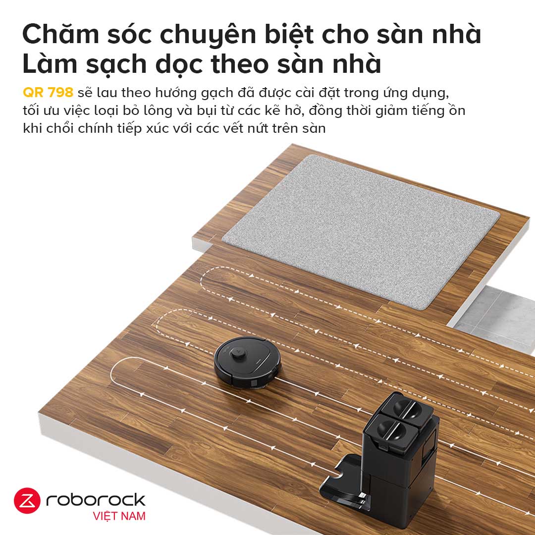 Robot hút bụi lau nhà Roborock QR 798 – Hàng Chính Hãng