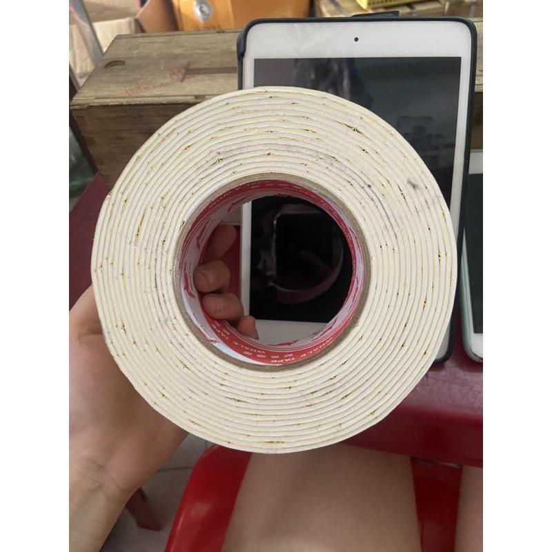 Băng Keo Dính Xốp Vàng 2 Mặt Bản 2.5 cm - 5 cm Giá Xưởng - Keo muốt vàng