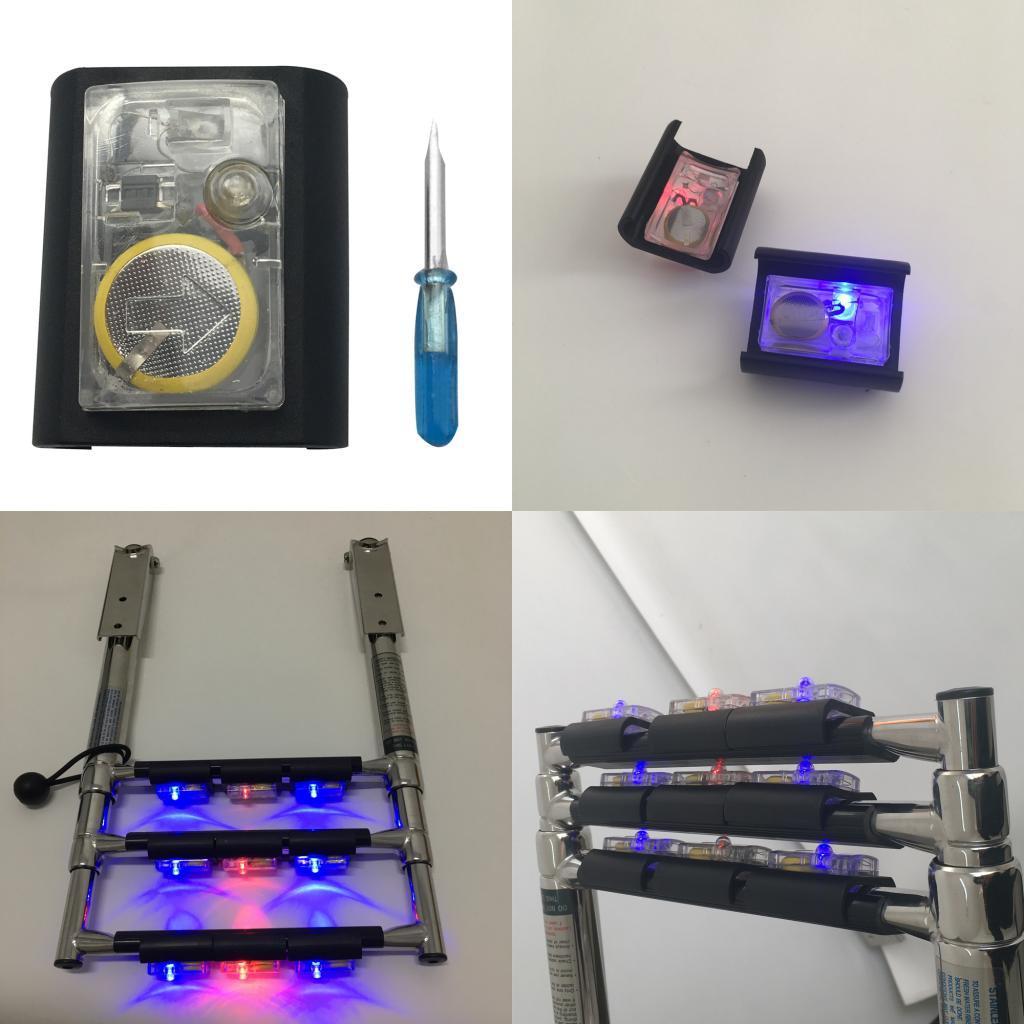 Free Angle activated LED Lights for Marine Boat Telescoping Ladder