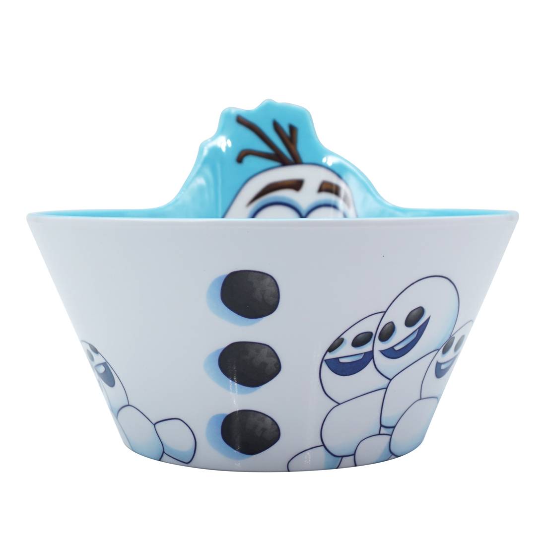 Chén tô ăn dặm melamine Disney hình người tuyết Olaf Frozen 3D cho bé gái