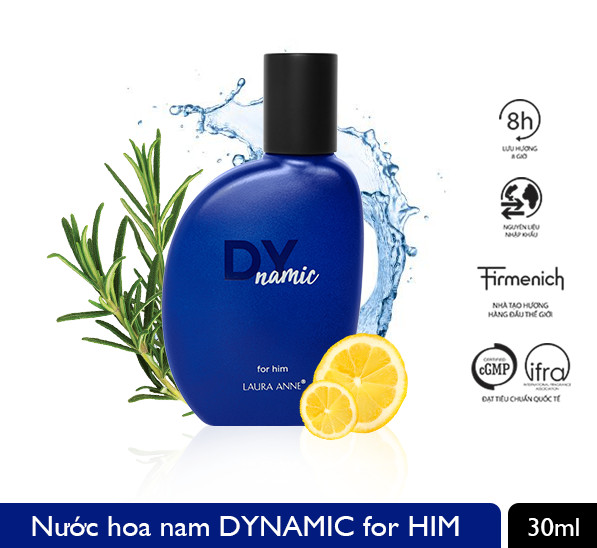 Bộ đôi nước hoa và sữa tắm Laura anne Dynamic for him